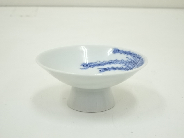 道具 ] - 道具 染付鳳凰文盃（大日本茶道学会田中仙翁箱書） | ネット